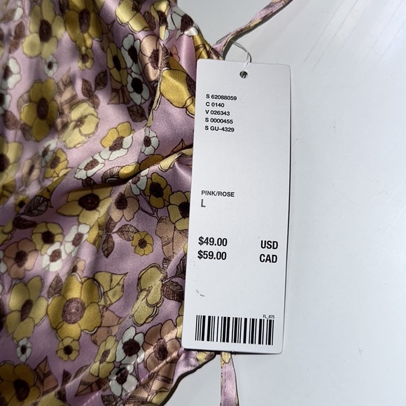 Satin Bustier Criss-Cross Top - Picture 2 of 7